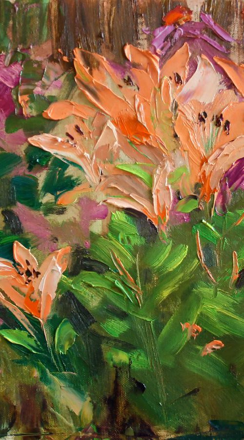 Lilies in the garden I by Salana Art / Svetlana Samovarova