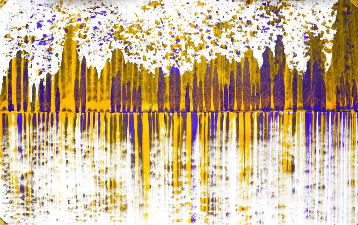 Abstract Acrylic Painting By Sumit Mehndiratta, 60 X 36", Composition No. 173, Original Artwork