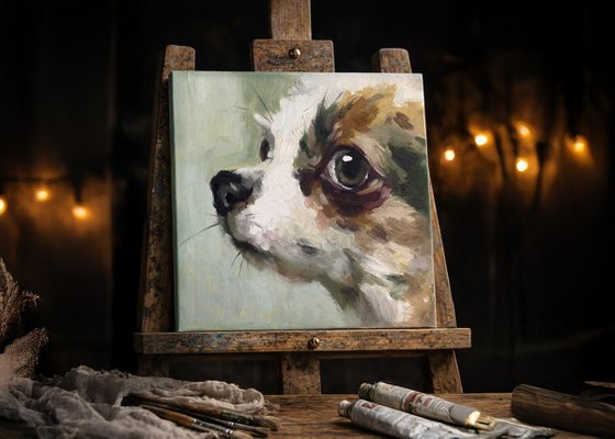 Green dog