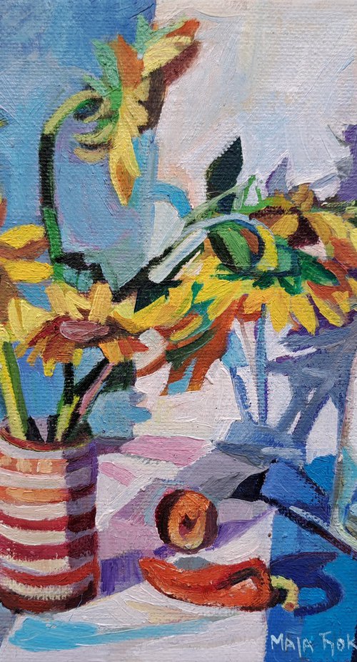 Still life with sunflowers 🌻 by Maja Đokić Mihajlović