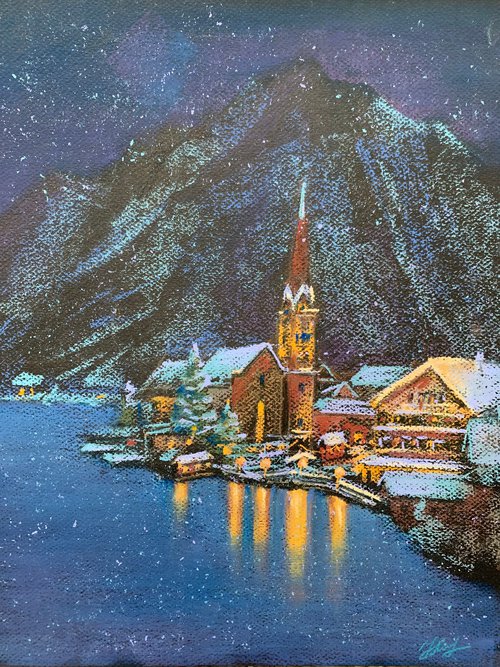 Christmas in Hallstatt by Nataliya Lemesheva