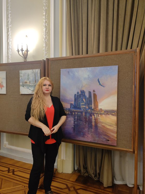 Skyscrapers in reflection