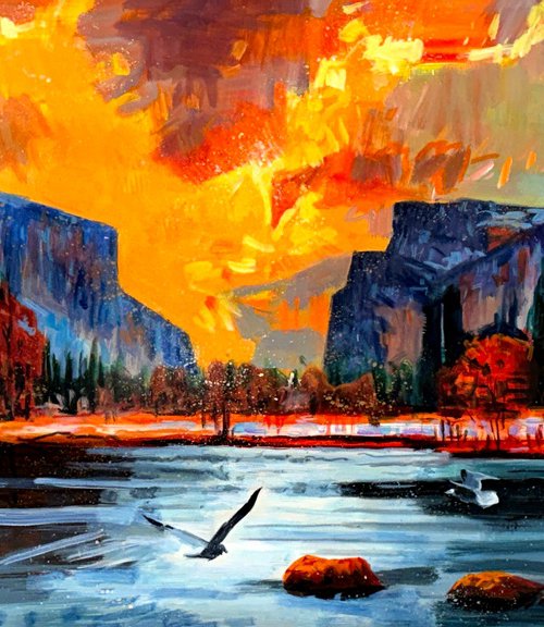 Valley Aflame by Paul Cheng