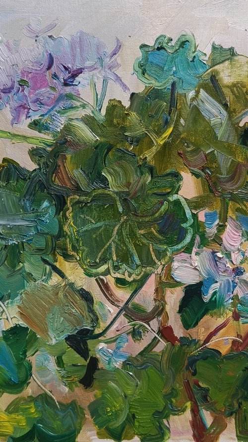 Decorative Geranium by Oxana Raduga