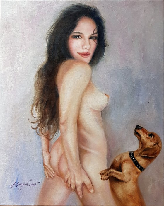 Lady and Dog