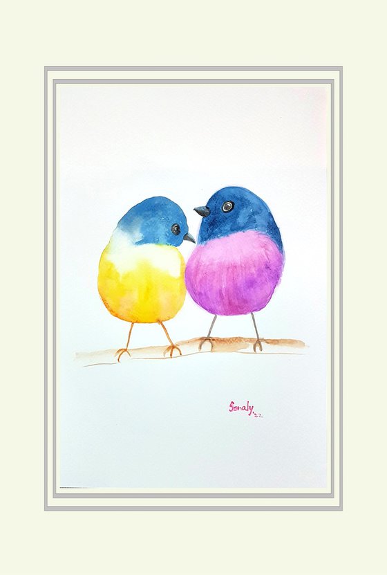 WATERCOLOR - BIRDS 12
