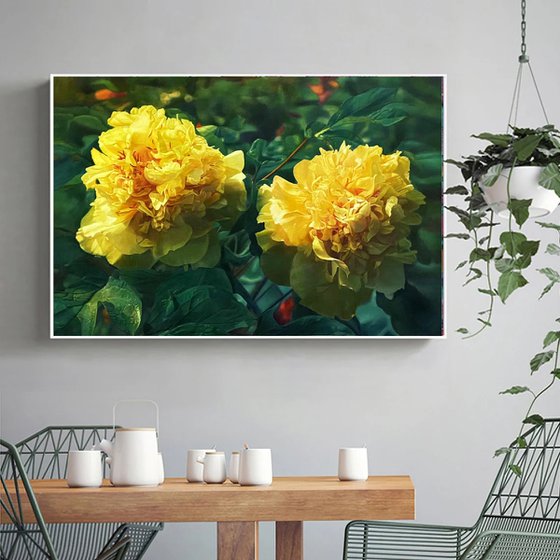 Realism Oil painting:Beautiful flowers c188