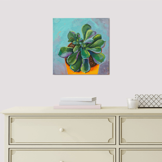 Pet succulent - original artwork