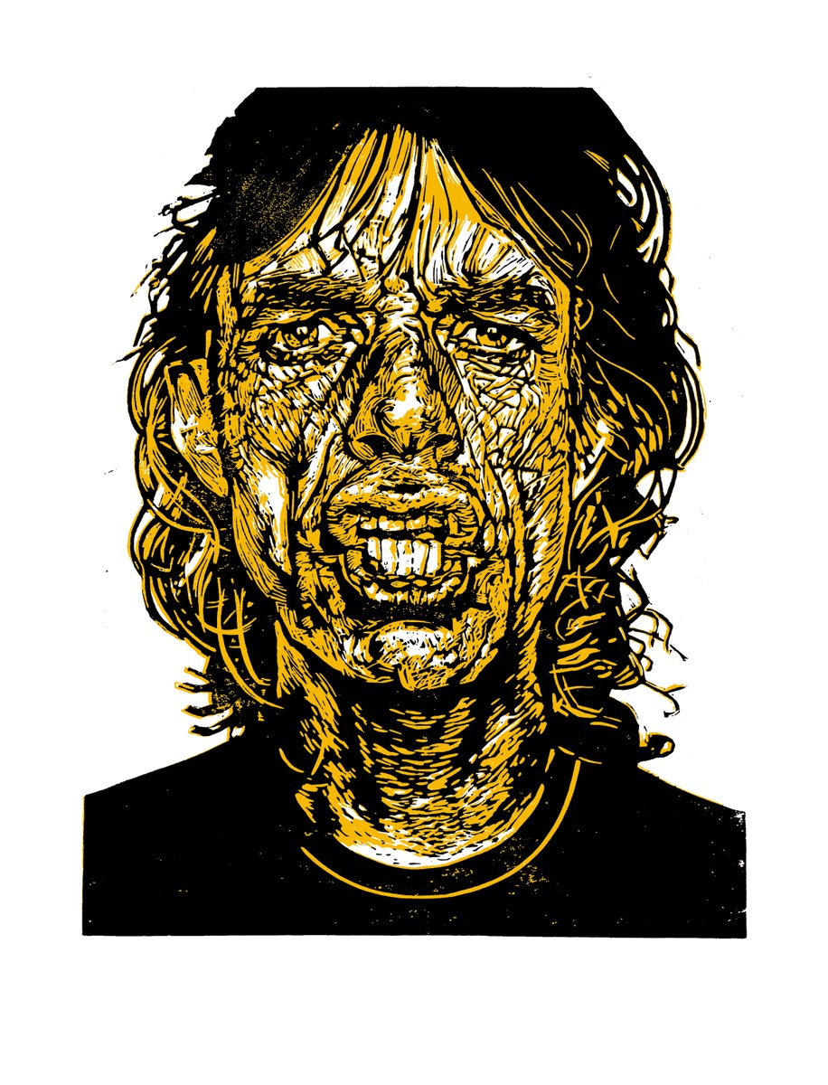 Large Mick Jagger by Steve Bennett
