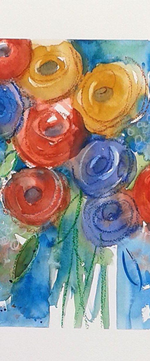 Summer Flowers 4 by Jan Rippingham