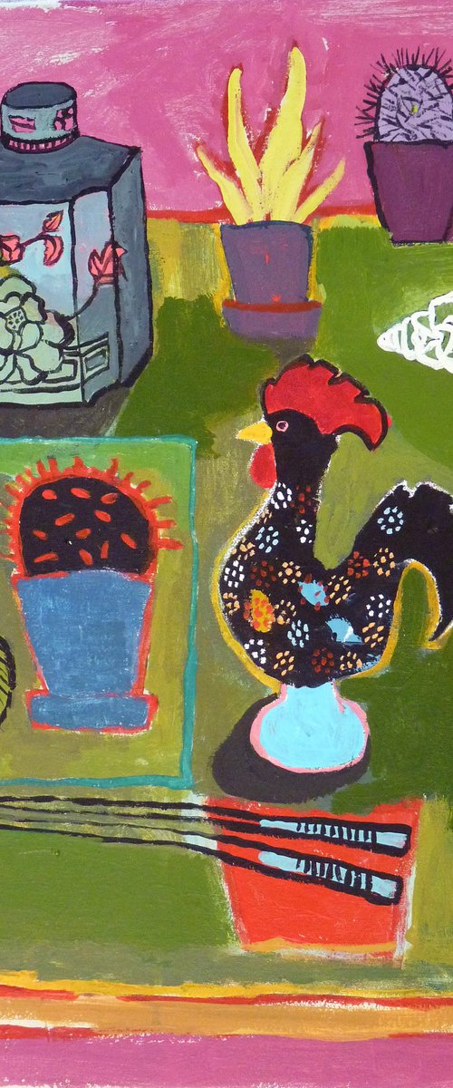 Rooster and Shells by Anastasia Lennon