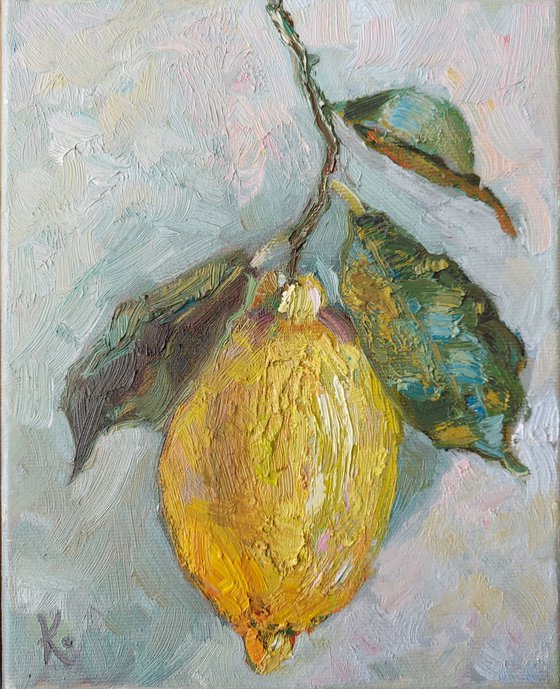 Still life with lemon "Sunny fruit"