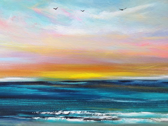 Gentle Skies - seascape, stunning, panoramic