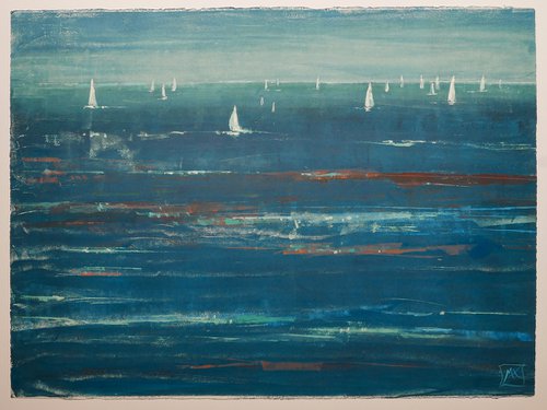 Sailing at Sundown by Isabel Hutchison