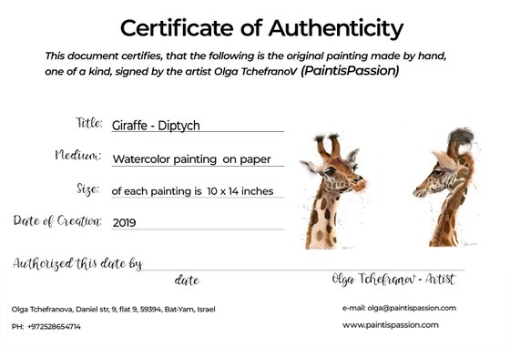 Giraffe - Diptych