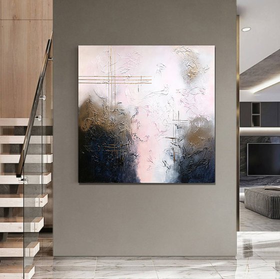 Auric Veil Pink Gold Navy