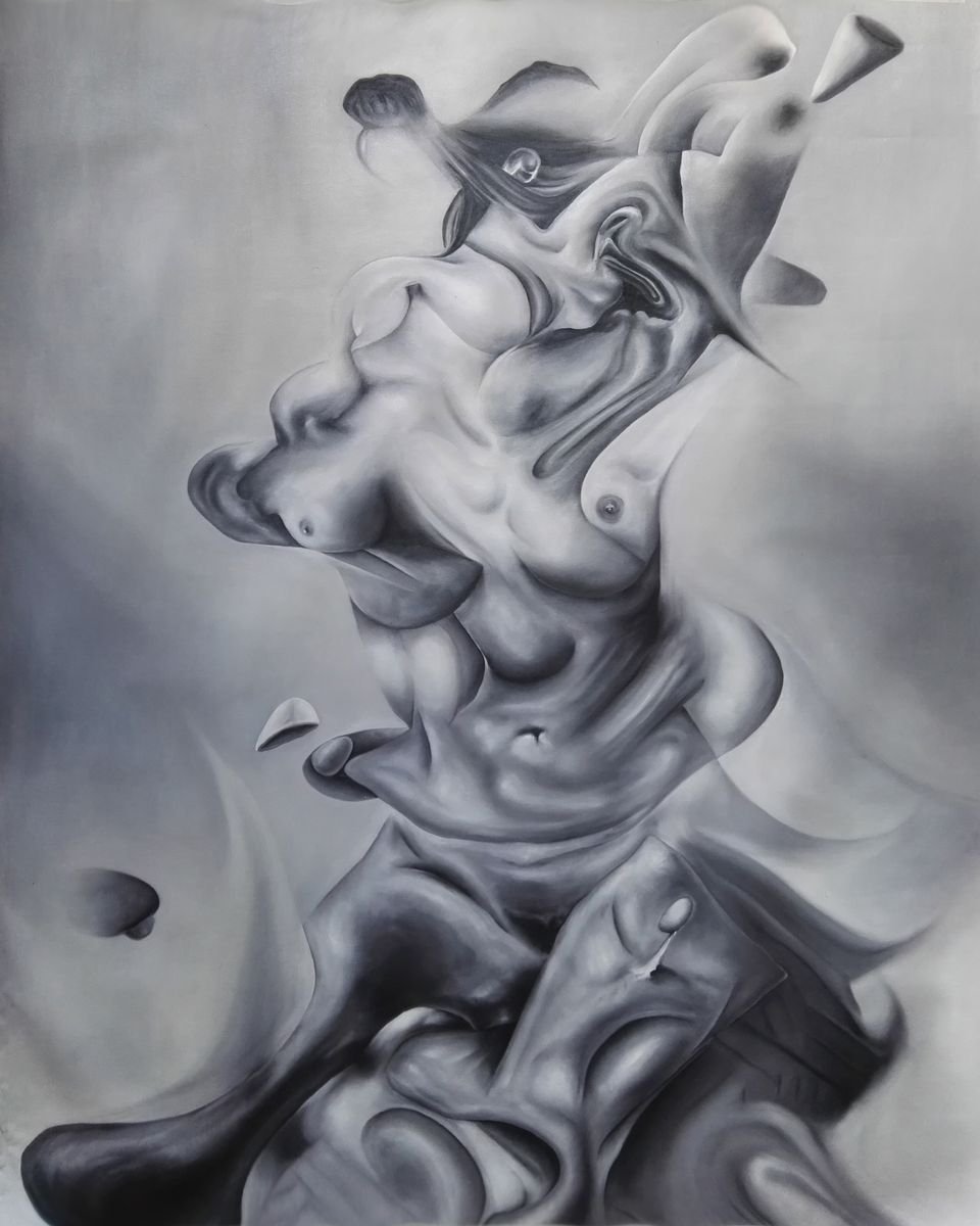 Surrealistic Acrylic Painting , Maest By Stefano Mazzolini, 37 X 47, Artwork For Sale On Artfinder