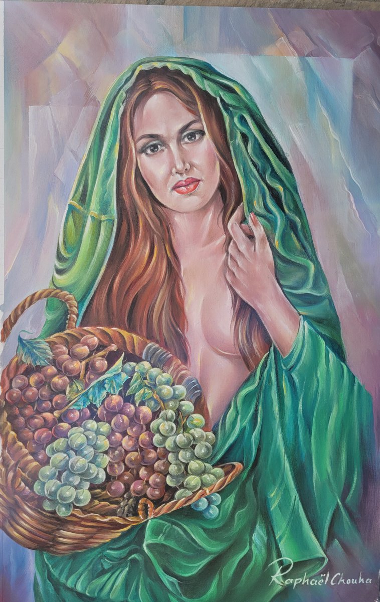 The grapes seller by Raphael Chouha