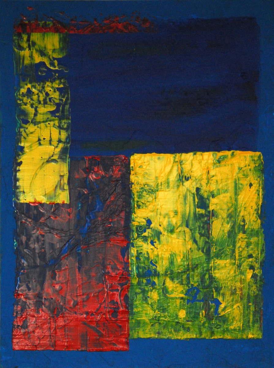 Abstract Acrylic Painting By Cb., 24 X 31, Cb 16, Original Artwork