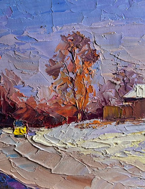 The Street Was Covered with Snow by Boris Serdyuk