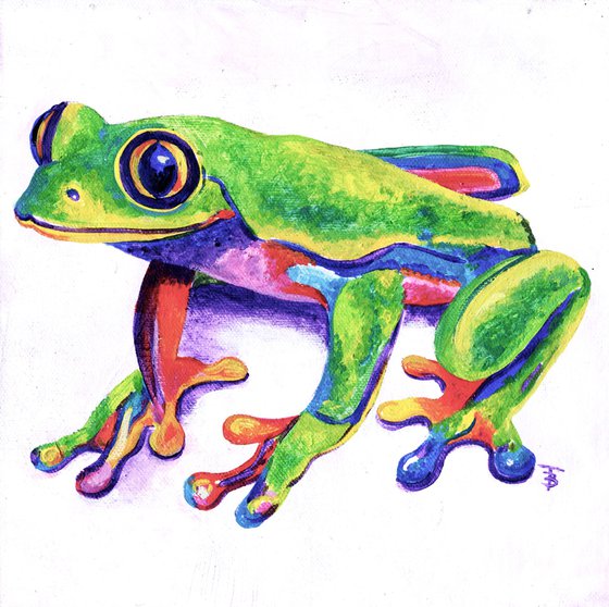 Crazy Rainbow Frog