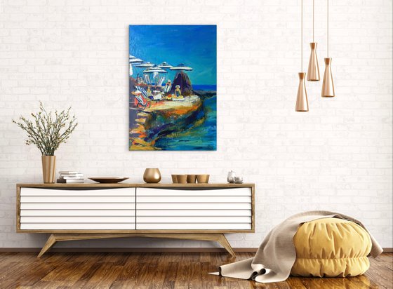 Sunlit Retreat by the Sea