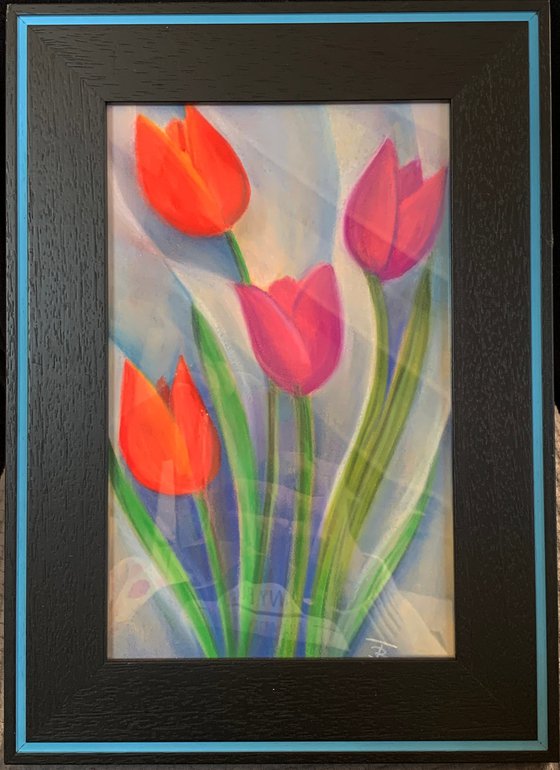 Pastel Abstracted Tulips