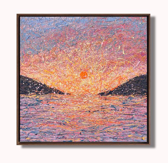 A Moment Held by Sunrise - framed