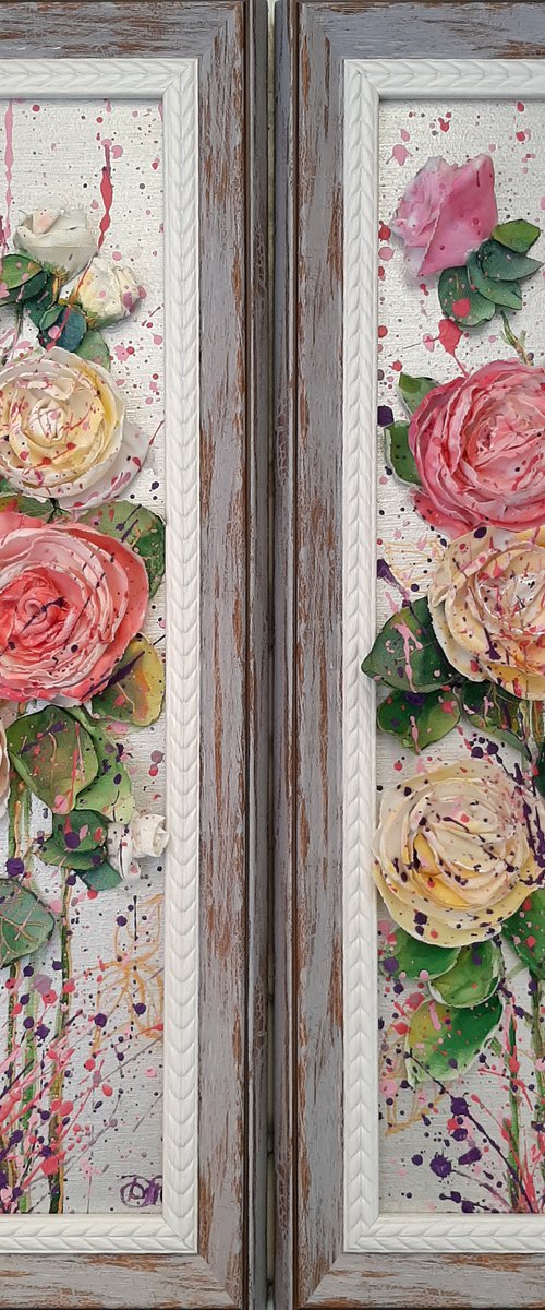 Roses, diptych by Dmitrij Tikhov
