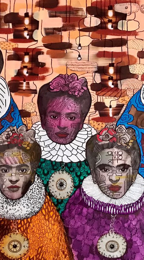 Five sisters of Frida Kahlo by Pavel Kuragin