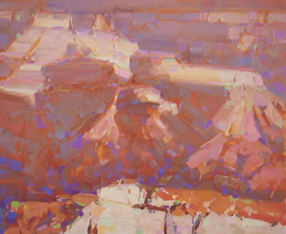 Grand Canyon National Park Landscape oil painting  One of a kind Signed