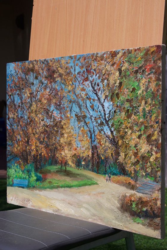 Autumn Landscape Milan Park (50x70cm).Sale