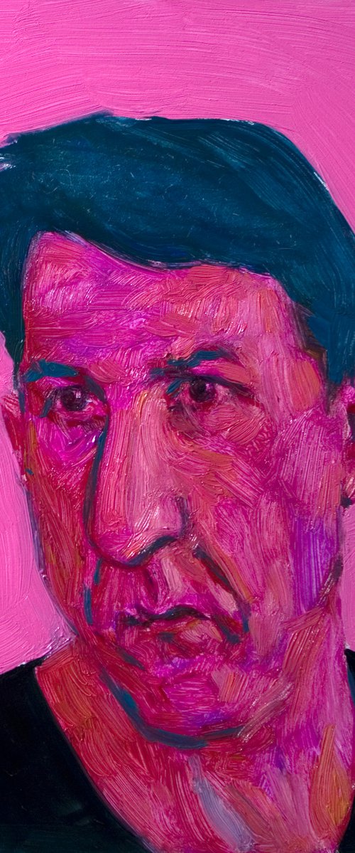 modern pop portrait of dustin hoffman by Olivier Payeur