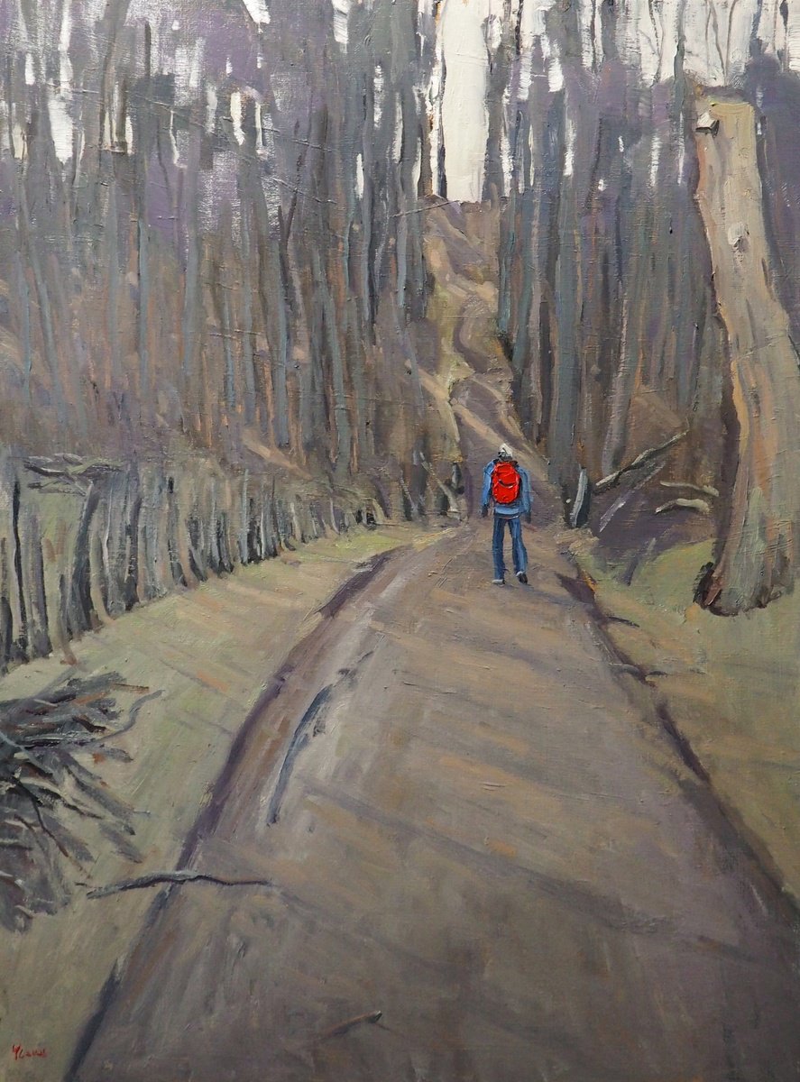 Impressionistic Landscape Oil Painting By Yuanyuan Liu, 24 X 31", Early Spring, Original Artwork