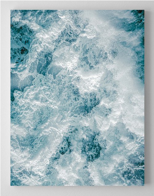 Vertical Abstract - 'Amphitrite' - Aerial Photography Canvas by Lynne Douglas