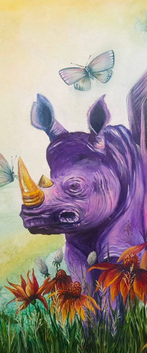 Rhino Purple by Evgenia Smirnova