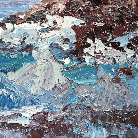 Lighthouse Oil Painting on Canvas,