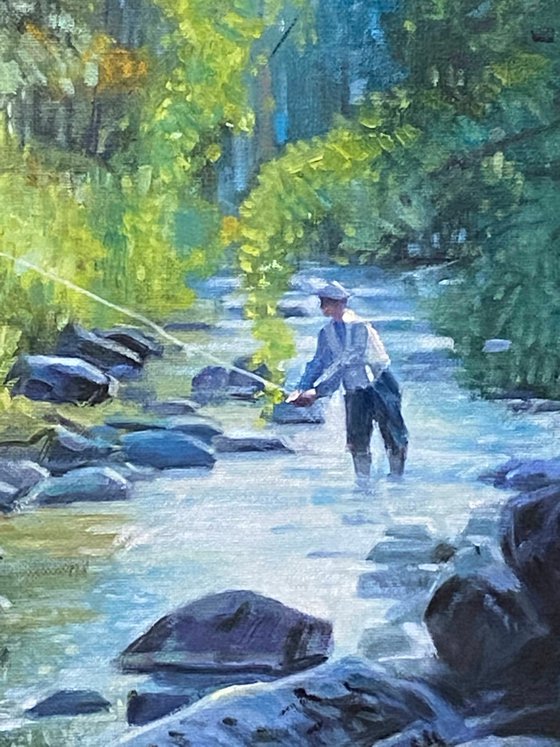 Stream and Angler