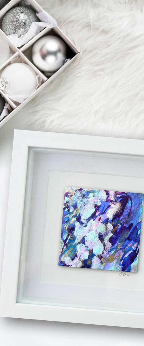 Mini original abstract #283 (original miniature abstract) by Carolynne Coulson