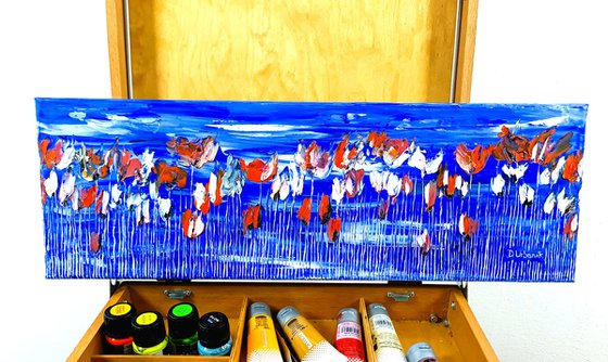 Poppies On Blue Sky 2