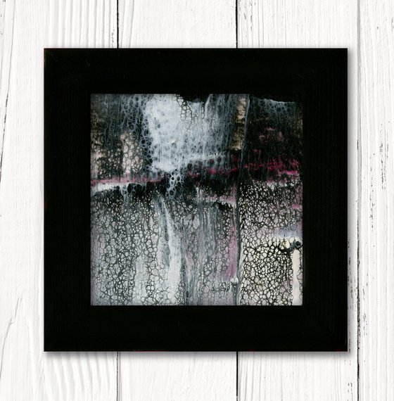 Quietude of Silence 10 - Framed Abstract Painting by Kathy Morton Stanion