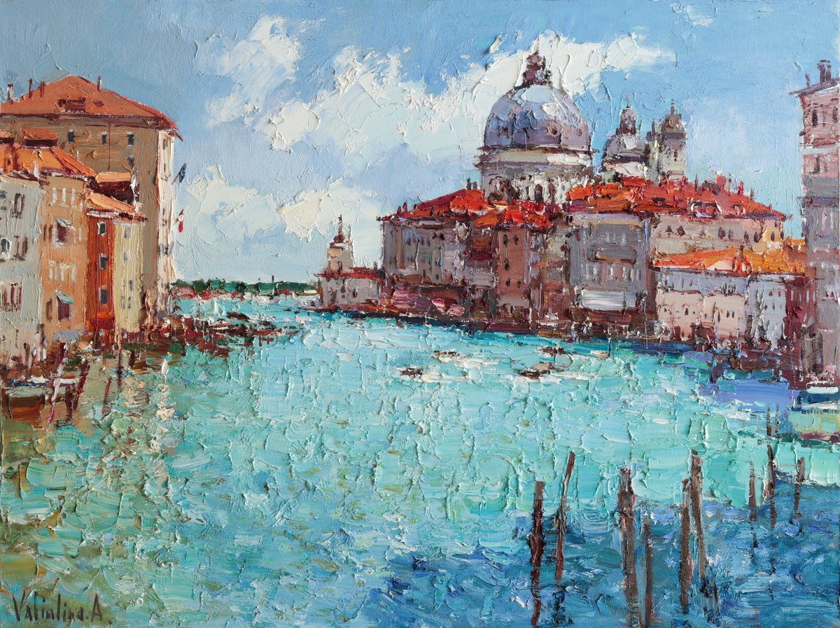 Venice, Grand Canal By Anastasiia Valiulina, 31 X 24, Artwork For Sale On Artfinder