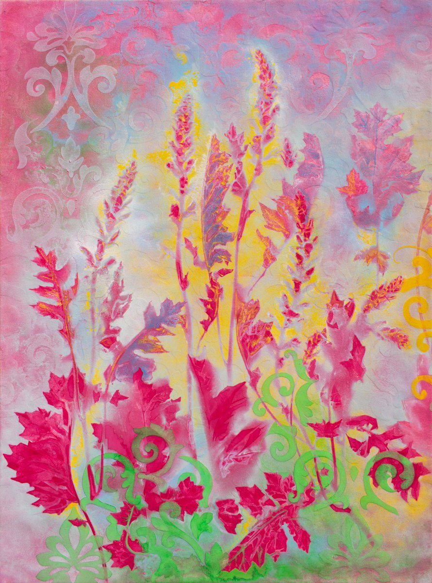 Impressionistic Landscape Painting By Milena Nicosia, 41 X 55", L