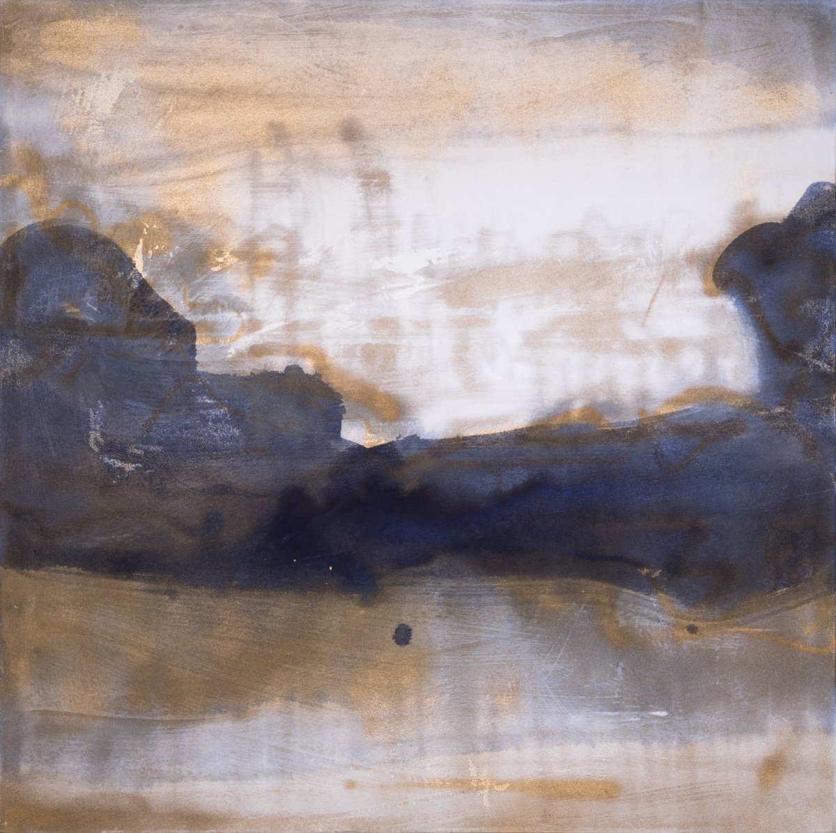 Abstract Acrylic Painting By Rokas Berziunas, 47 X 47", No. 19-38 (120 X 120 Cm), Original Artwork