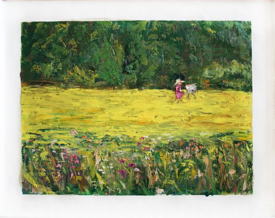 Summer, flowers on the meadows, inspiration. PLEIN AIR #3 /  ORIGINAL PAINTING