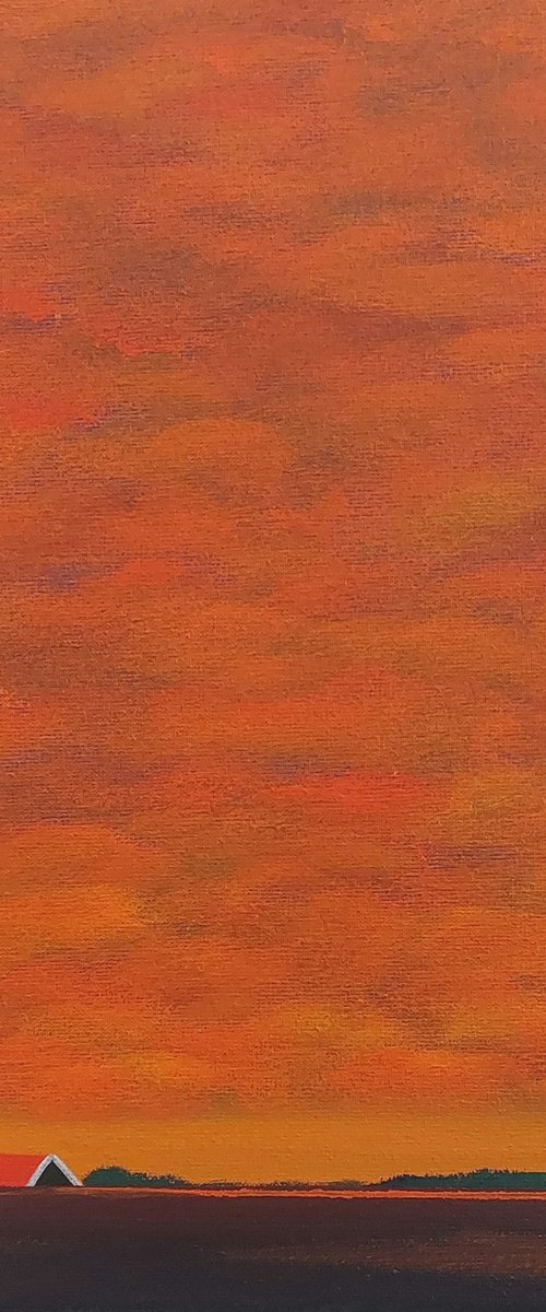 The sky was on fire by Nelly van Nieuwenhuijzen