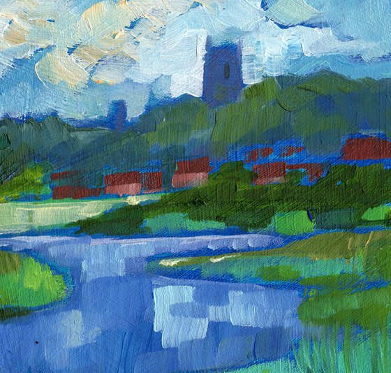 Blakeney from Morston Creek - Miniature Landscape