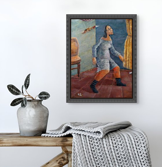 The Girl in Black Stockings