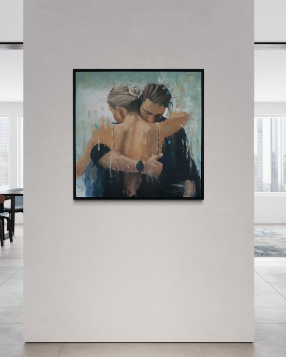 A Portrait Painting Of Love And Passion
