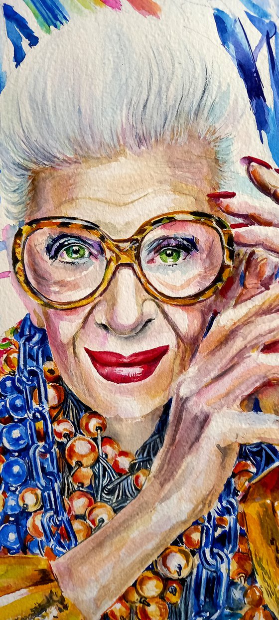 Portrait of Iris Apfel